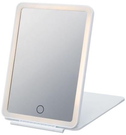 Visage Foldable LED Mirror - White