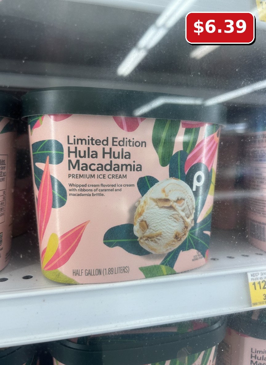 Limited Edition Hula Hula Macadamia Premium Ice Cream