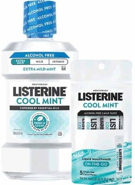Listerine Total Care Alcohol Free Extra Mild 250-mL, Cool Mint Alcohol Free Extra Mild 250-mL