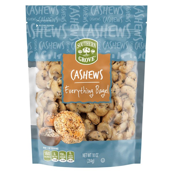 Southern Grove Everything Bagel Cashews (10 oz) - $5.49