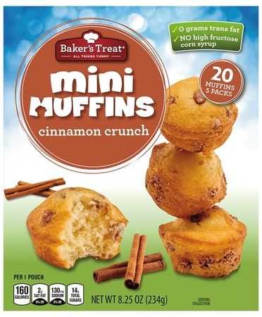 Baker's Treat Mini Muffins - Cinnamon Crunch