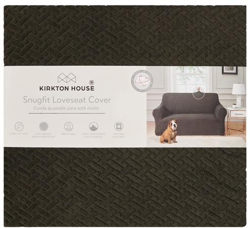 KIRKTON HOUSE Loveseat Cover - Dark Gray