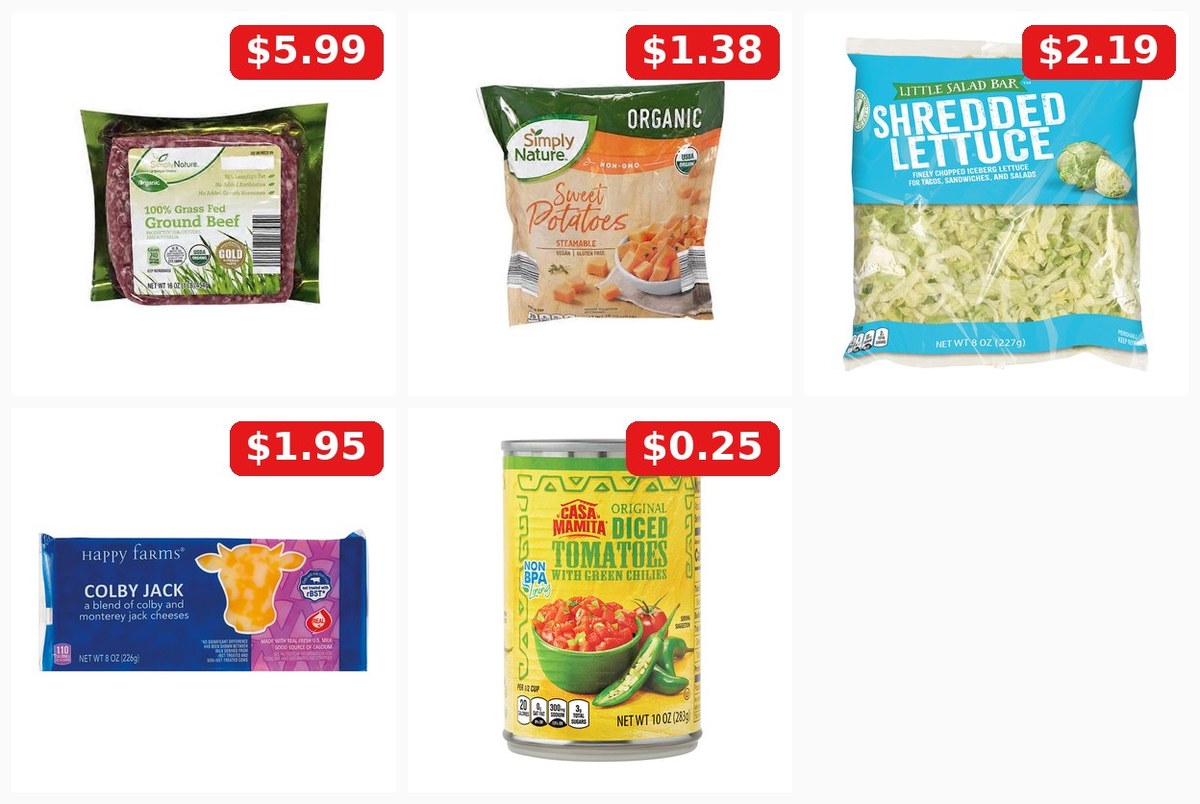 7. Deconstructed Sweet Potato Burger Bowls — ALDI shopping list