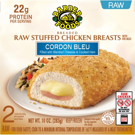 Barber Foods Cordon Bleu Stuffed Chicken - 