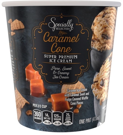 Specially Selected Super Premium Ice Cream - Caramel Cone