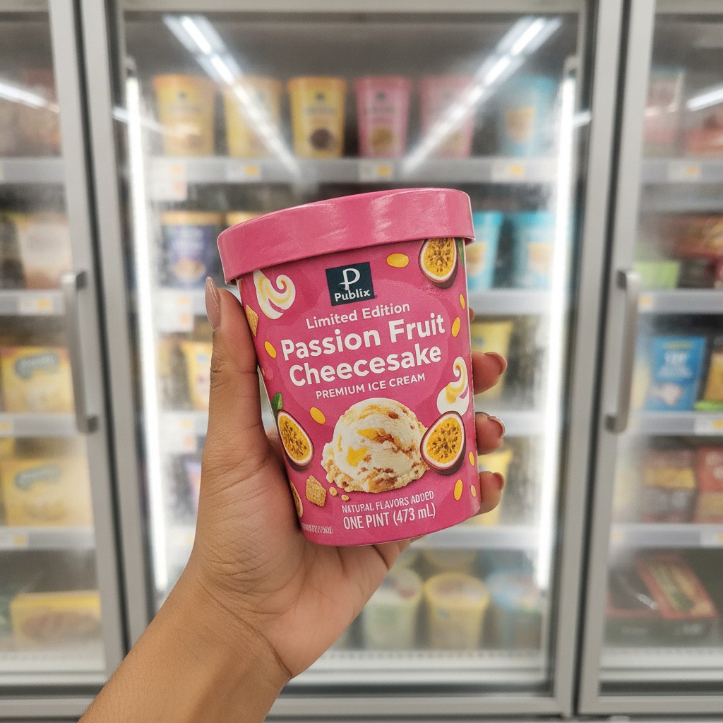 Limited Edition Passion Fruit Cheesecake PREMIUM ICE CREAM