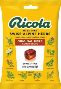 Curad Bandages or Tape 1-100 ct or Ricola Cough Drops 19-24 ct