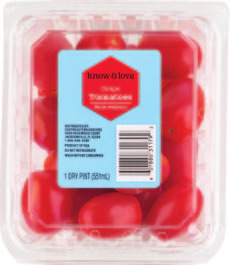 Know & Love Grape Tomatoes 12 oz or crimson tomatoes 16 oz