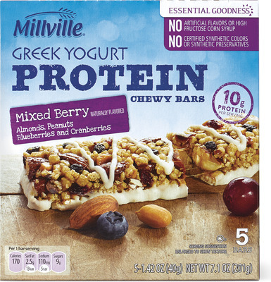 Millville Greek Yogurt Protein Chewy Bars