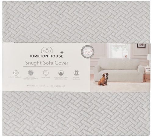 KIRKTON HOUSE Snugfit Sofa Cover - Light Gray