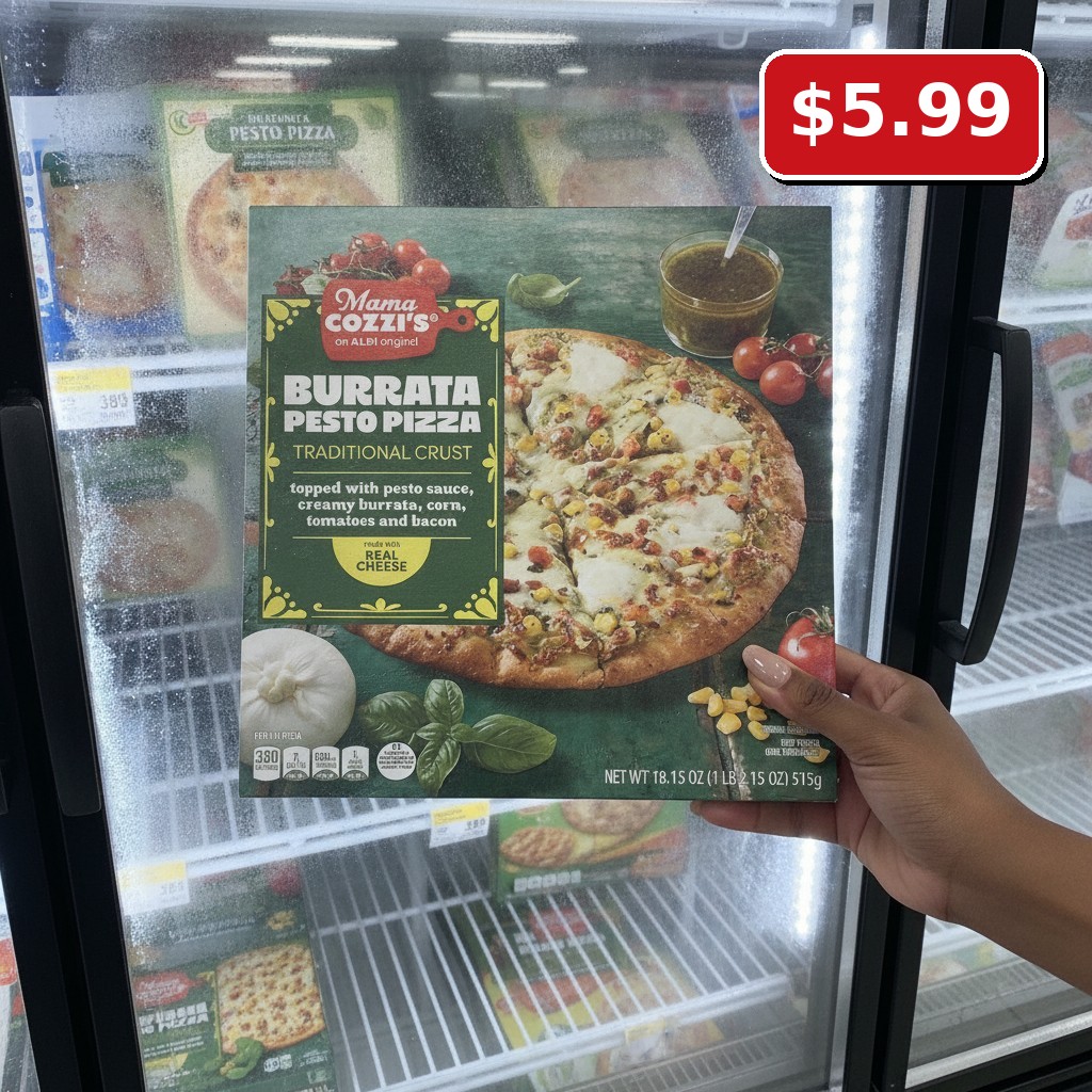 Mama Cozzi's BURRATA PESTO PIZZA