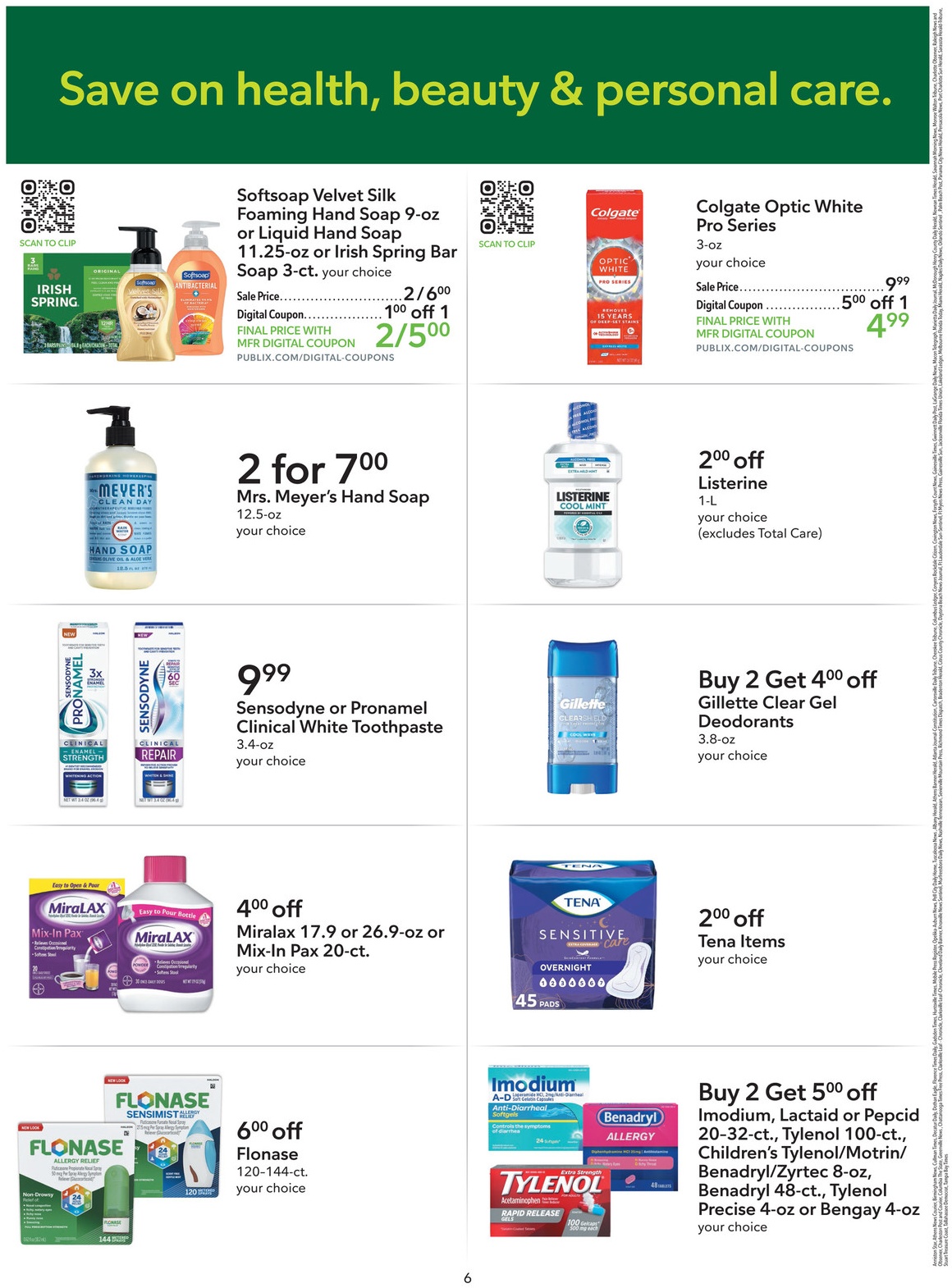 Publix Extra Savings Flyer Page 6