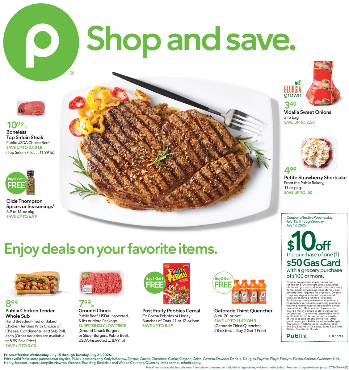 Publix Weekly Ad Page 1