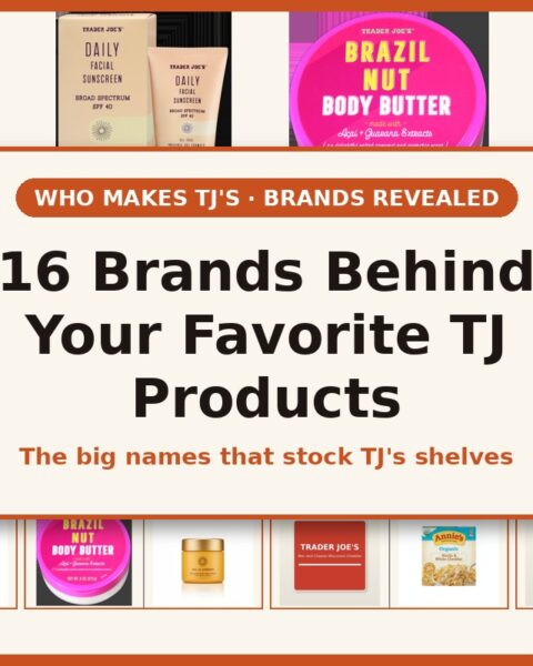 Sixteen big brands that make Trader Joe's private label products
