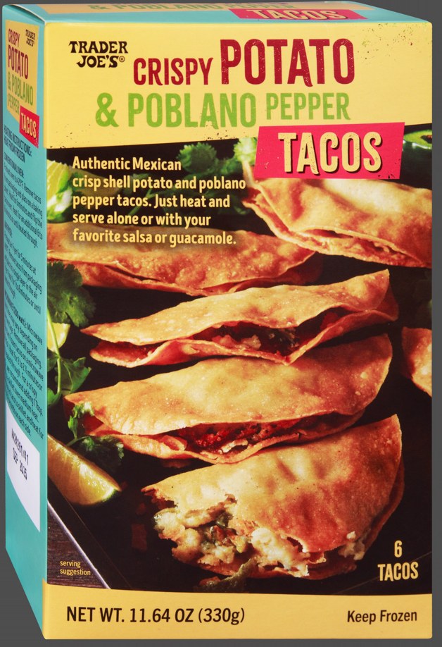 Trader Joe's Potato & Poblano Pepper Tacos