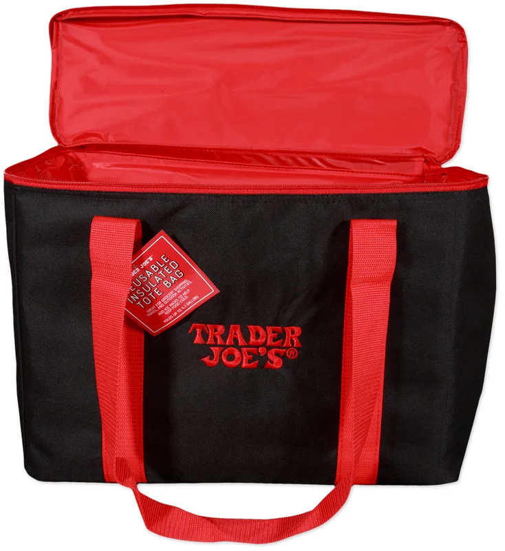 Red & Black Insulated Tote Bag