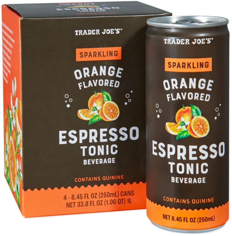 Sparkling Orange Flavored Espresso Tonic Beverage