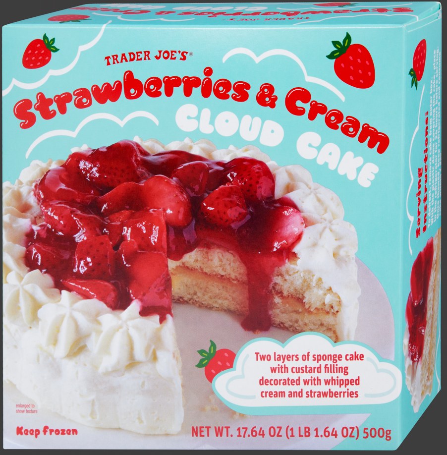 Trader Joe's Strawberries and Cream Cloud Cake