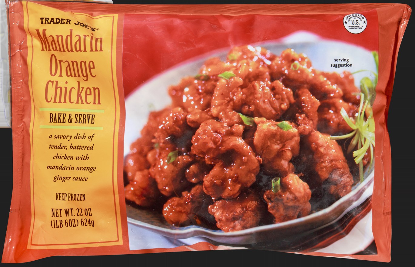 Trader Joe's Mandarin Orange Chicken frozen package