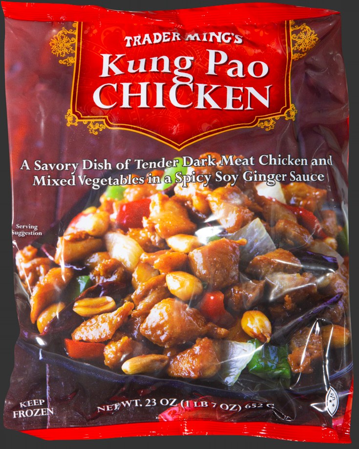 Trader Joe's Kung Pao Chicken frozen package
