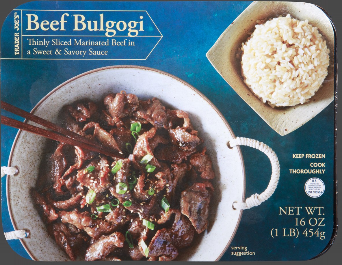 Trader Joe's Beef Bulgogi frozen package