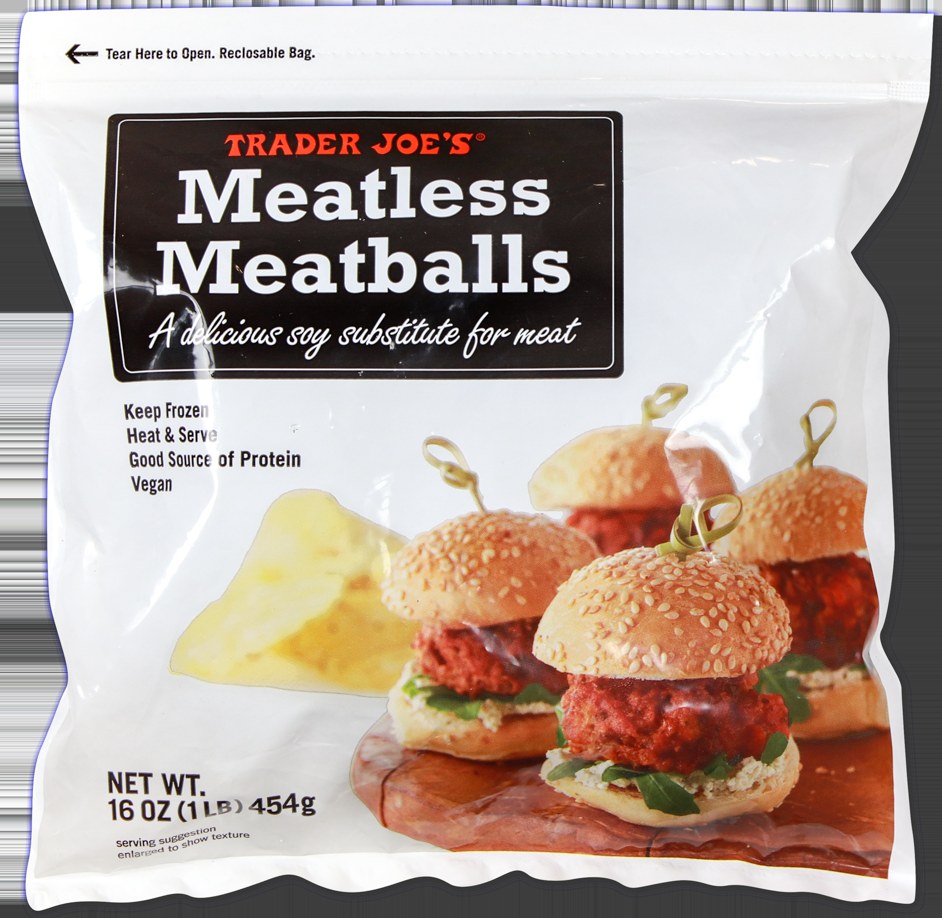 Trader Joe's Meatless Meatballs frozen package