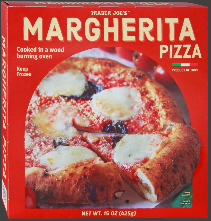 Trader Joe's Margherita Pizza frozen package