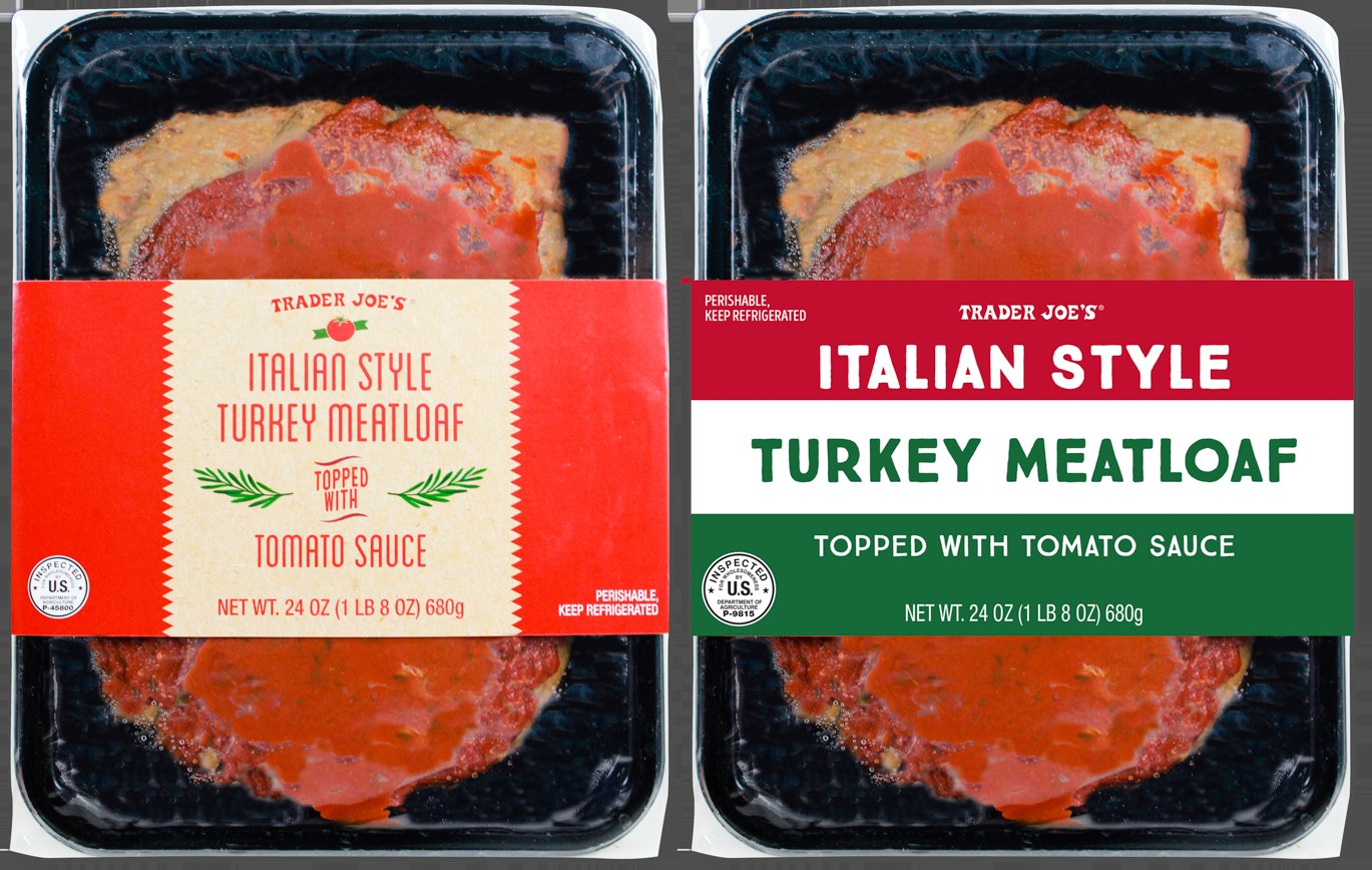 Trader Joe's Italian Style Turkey Meatloaf frozen package
