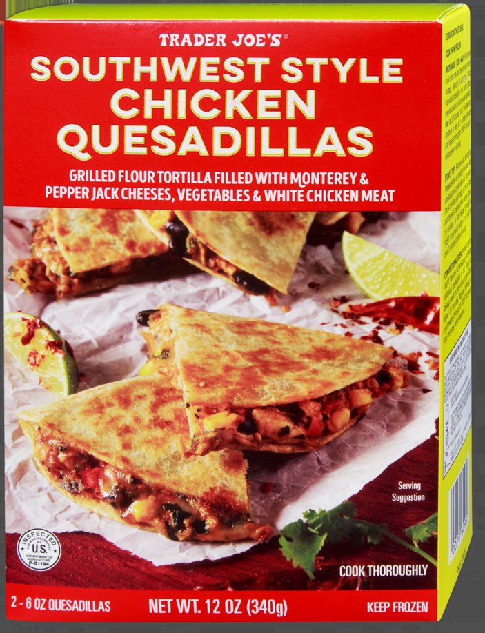 Trader Joe's Southwest Style Chicken Quesadillas