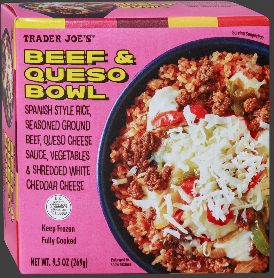Trader Joe's Beef & Queso Bowl
