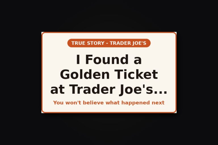I Found a Golden Ticket at Trader Joe’s—Here’s What Happened Next