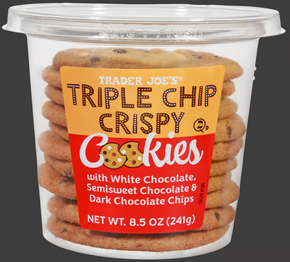 Triple Chip Crispy Cookies at Trader Joe's