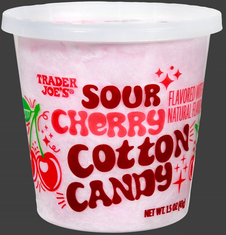 Sour Cherry Cotton Candy at Trader Joe's