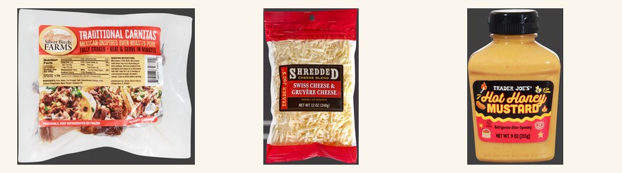 Trader Joe's ingredients for Pressed Cuban Baguette Sandwich