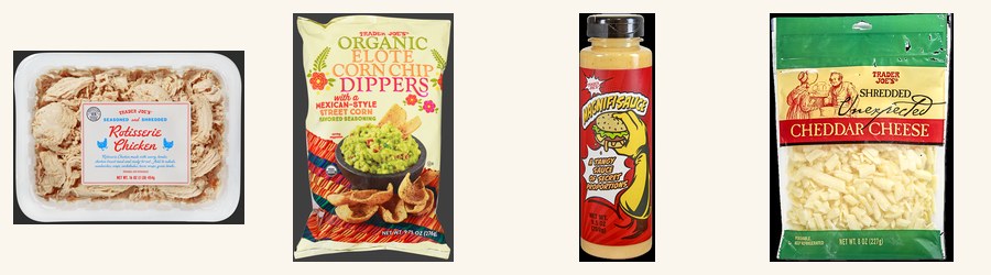 Trader Joe's ingredients for Crunchy Elote-Crusted Chicken Tenders