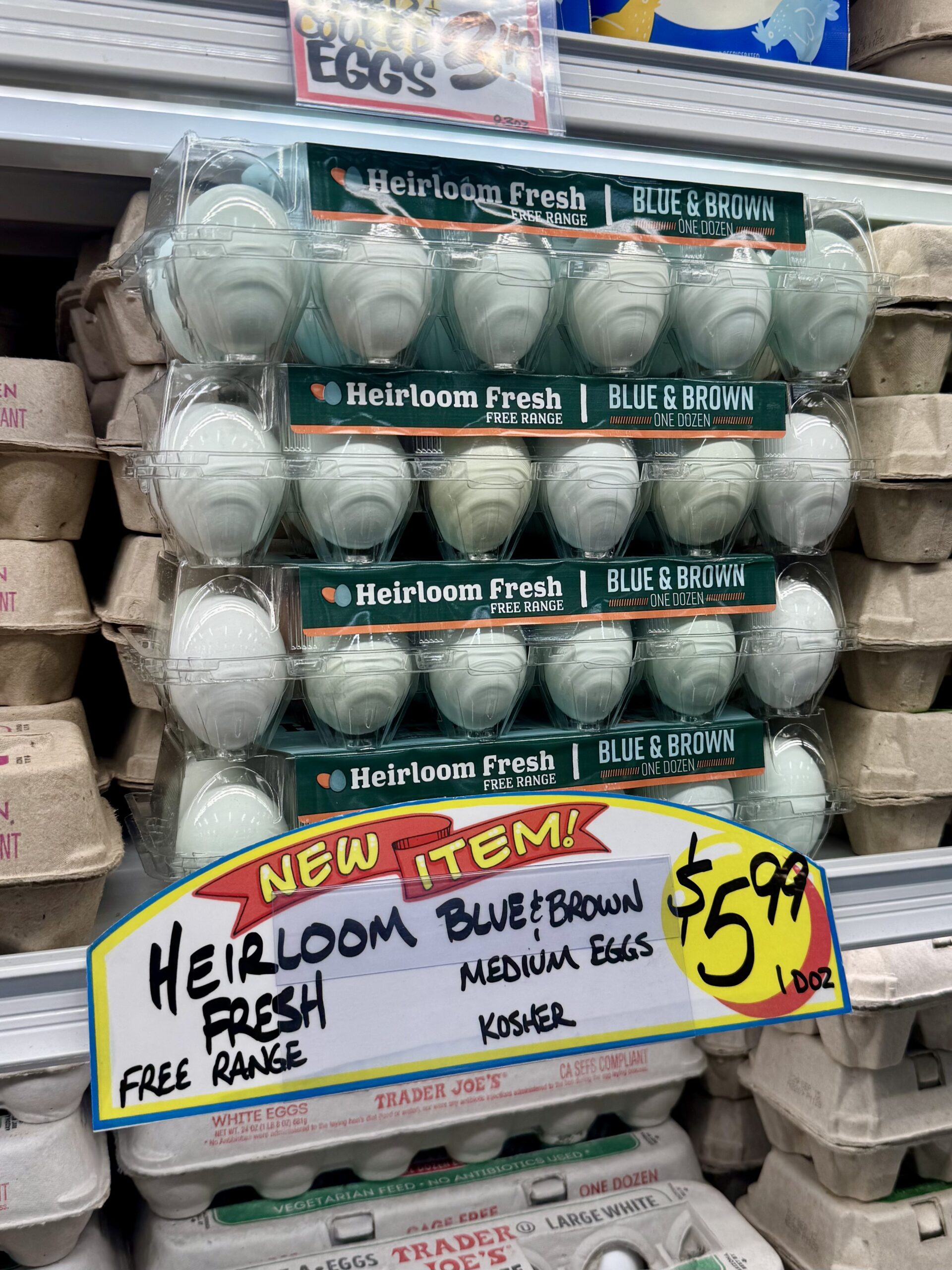 Heirloom Fresh Blue & Brown Medium Eggs - in store