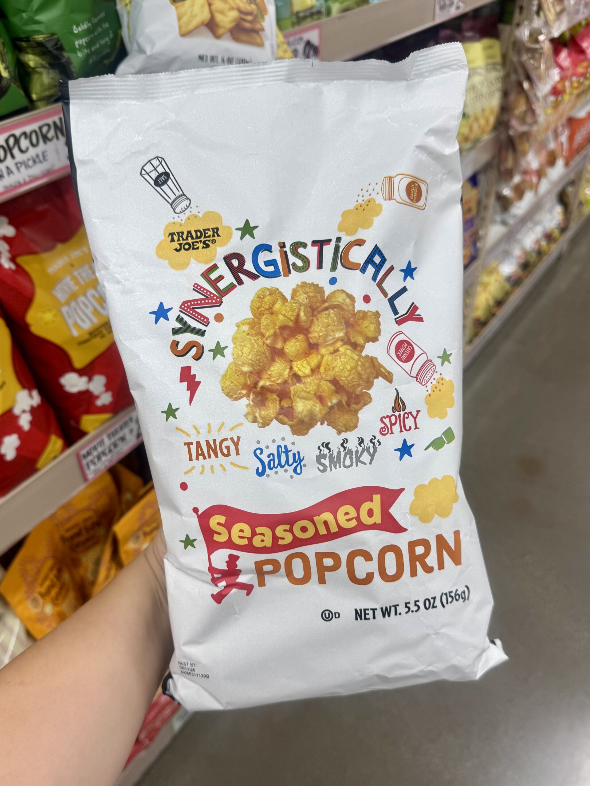Synergistically Seasoned Popcorn - in store