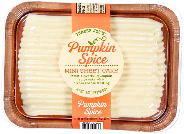 3. Pumpkin Spice Mini Sheet Cake