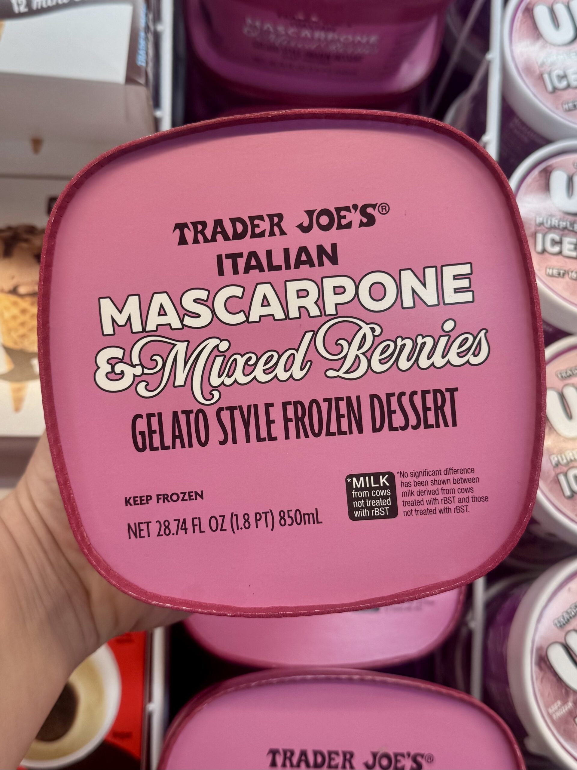 Italian Mascarpone & Mixed Berries Gelato Style Frozen Dessert - in store