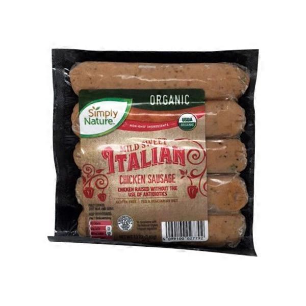 Simply Nature Organic Chicken Sausage (Green Chile or BBQ) - $4.99