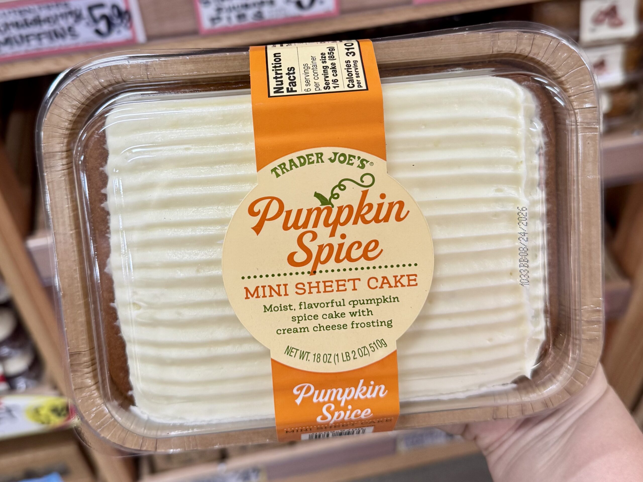 Trader Joe's Pumpkin Spice Mini Sheet Cake