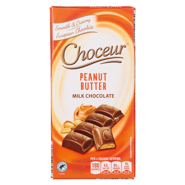 10. Choceur Peanut Butter Filled Milk Chocolate Bar Goes Big on the Filling