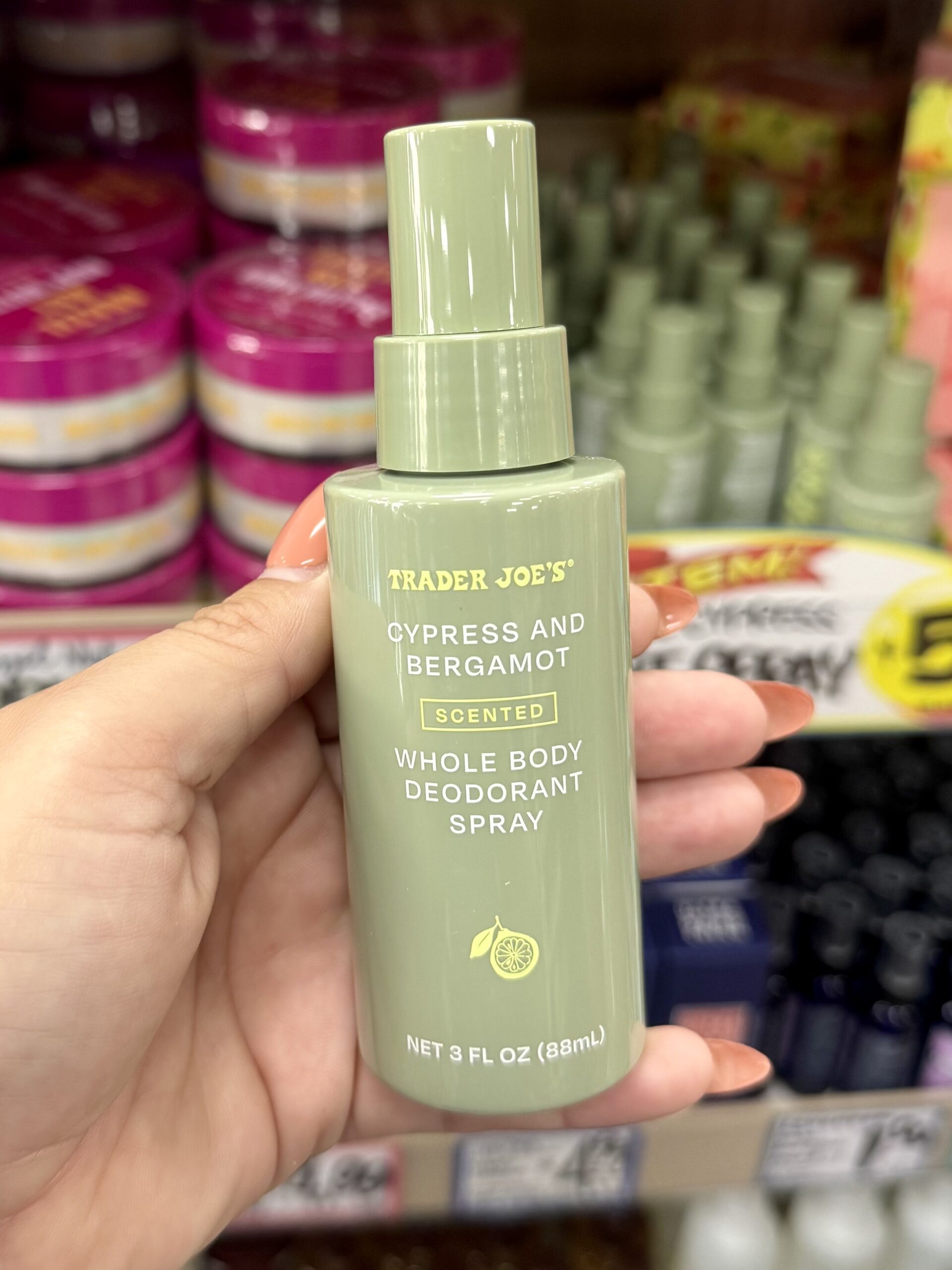 Cypress and Bergamot Scented Whole Body Deodorant Spray - in store