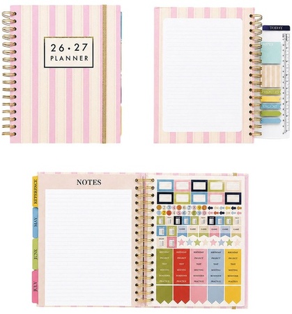 Pembrook Academic Planner - Pink Stripe