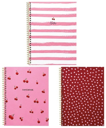 Pembrook 3pk Notebook - Pink