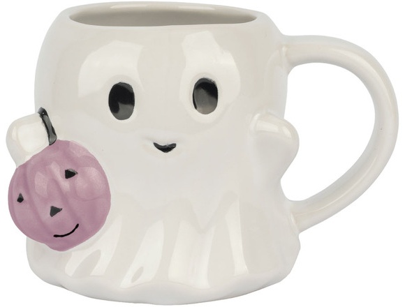 The Halloween Collection Pastel Halloween Mug - Ghost w Pumpkin
