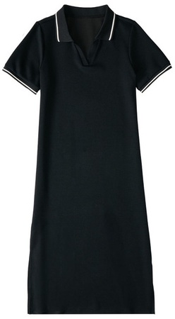 Serra Ls Scuba Dress - Black