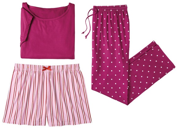 Serra Ls 3pcs Pajama Set - Violet/ Pink