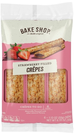 Bake Shop Strawberry Filled Crepes - 