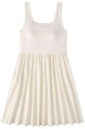 Serra Ls Hybrid Dress - White